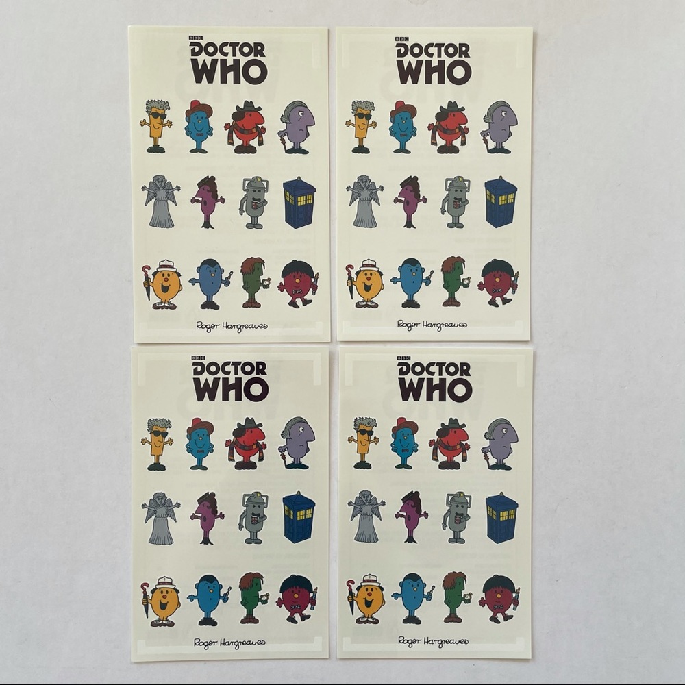 Doctor Who & Roger Hargreaves Temporary Tattoos —4